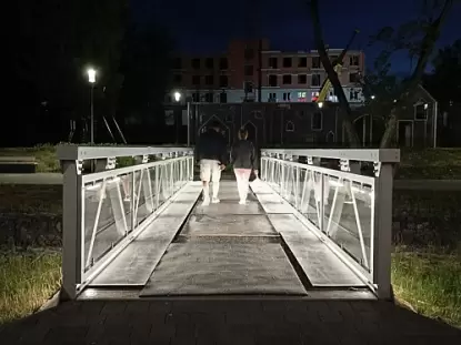 Модель Мост в парке Черняховска из Пешеходные мосты Модель Мост в парке Черняховска